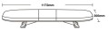 Belka ostrzegawcza LED 1172x300x97mm R65 R10