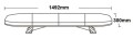 Belka ostrzegawcza LED 1492x300x97mm R65 R10