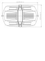 Belka ostrzegawcza LED 237x145 R10 R65 magnes