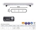 Belka ostrzegawcza LED 1198x200 R65 TA2