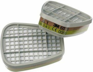 3M FILTR PRZECIW GAZOM I OPAROM /2szt. + FORMALDEHYD 3M6075  A1