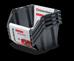 KISTENBERG KUWETY 28 BINEER SHORT 4szt. CZERWONE 272x238x160mm