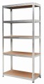 AWTOOLS REGAŁ 5 PÓŁEK 180x90x40 NOŚNOŚĆ 100kg / 3,3mm - WCISKANY SZYBKI MONTAŻ