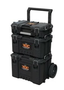 KETER ZESTAW 3 SKRZYNEK NA KÓŁKACH ROC PRO GEAR 2.0