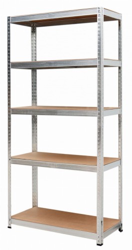 AWTOOLS REGAŁ 5 PÓŁEK 200x90x40 NOŚNOŚĆ 250kg / 5,0mm - WCISKANY SZYBKI MONTAŻ