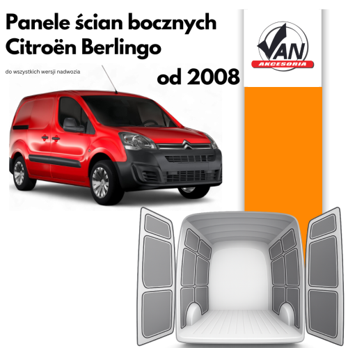 Panele ścian bocznych do Citroën Berlingo rok produkcji od 2008
