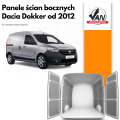 Panele ścian bocznych do Dacia Dokker rok produkcji od 2012