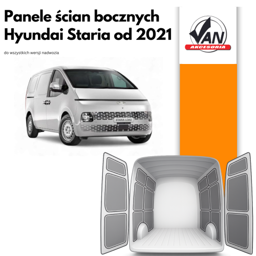 Panele ścian bocznych do Hyundai Staria rok produkcji od 2021