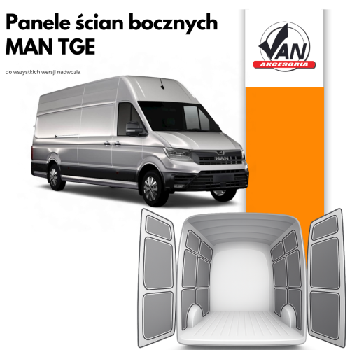 Panele ścian bocznych do Man TGE rok produkcji od 2017