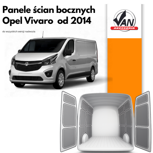 Panele ścian bocznych do Opel Vivaro rok produkcji od 2014
