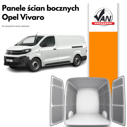 Panele ścian bocznych do Opel Vivaro rok produkcji od 2019