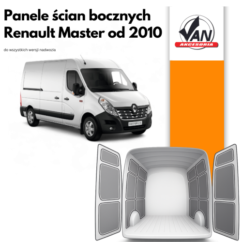 Panele ścian bocznych do Renault Master rok produkcji od 2010