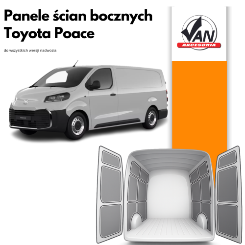 Panele ścian bocznych do Toyota Proace rok produkcji od 2016