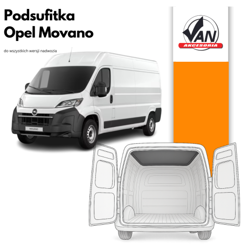 Podsufitka do Opel Movano rok produkcji od 2022
