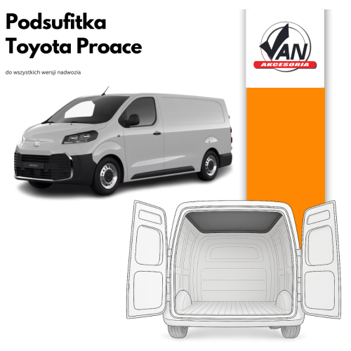 Podsufitka do Toyota Proace rok produkcji od 2016