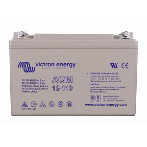 Akumulator AGM Victron Energy 12V/110Ah - Głęboko Cyklowy, Idealny do Fotowoltaiki i Pojazdów Rekreacyjnych, Wysoka Wydajność i Długowieczność.