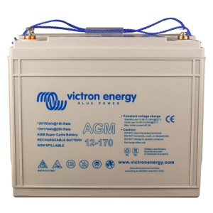 Akumulator AGM 12V/170Ah Victron Energy Super Cycle - wytrzymałość, niezawodność i efektywność w systemach solarnych oraz rekreacyjnych.
