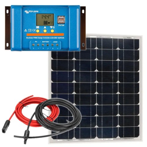 Panel słoneczny 30W z regulatorem ładowania 5A
