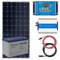 Elektrownia słoneczna 185W z akumulatorem - zasilanie 230V moc 350W
