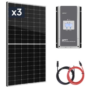 Panel słoneczny 3x435W z regulatorem ładowania 100A MPPT 12V