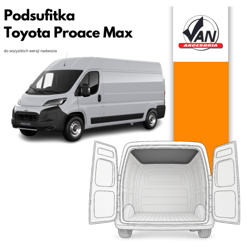 Podsufitka do Toyota Proace Max rok produkcji od 2024