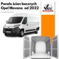 Panele ścian bocznych do Opel Movano rok produkcji od 2022