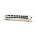 Listwa LED Purelux Panther S400 White 40cm 150W Ref.20 z lampą ostrzegawczą R65 – biała obudowa