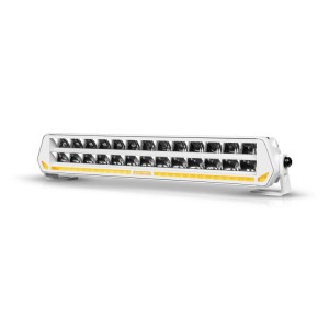 Listwa LED Purelux Panther S400 White 40cm 150W Ref.20 z lampą ostrzegawczą R65 – biała obudowa
