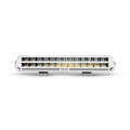 Listwa LED Purelux Panther S400 White 40cm 150W Ref.20 z lampą ostrzegawczą R65 – biała obudowa