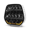 Lampa drogowa LED Purelux Panther 9 White 210W Ref.25 z lampą ostrzegawczą R65