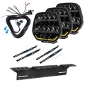Purelux Panther 9 zestaw 3 lamp drogowych LED 210W z lampą ostrzegawczą R65