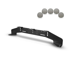Purelux WRC uchwyt na 5 lamp dodatkowych LED (maks. 230 mm) – aluminium 4 mm
