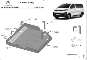 PARETO 98.035 – stalowa osłona zbiornika AdBlue Citroën Spacetourer 2020–2026