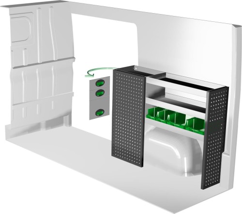 Zabudowa samochodu dostawczego F45021 prawa System Edstrom