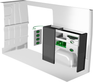 Zabudowa samochodu dostawczego F45025 prawa - System Edström