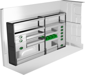 Zabudowa samochodu dostawczego F45028 lewa - System Edström