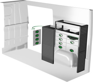 Zabudowa samochodu dostawczego F45031 prawa - System Edström