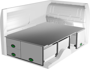 Podniesiona podłoga F43138 z szufladami – System Edström