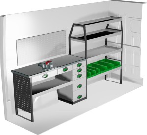 Lewa zabudowa samochodu dostawczego F45048 System Edström