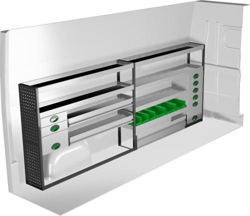 Lewa zabudowa samochodu dostawczego F45070 System Edström