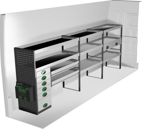 Lewa zabudowa samochodu dostawczego F45082 System Edström
