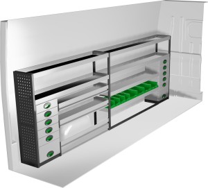 Lewa zabudowa samochodu dostawczego F45090 System Edström