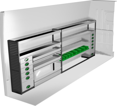 Lewa zabudowa samochodu dostawczego F45090 System Edström