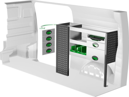 Zabudowa serwisowa Citroen Jumpy L2 F41835 – prawa strona