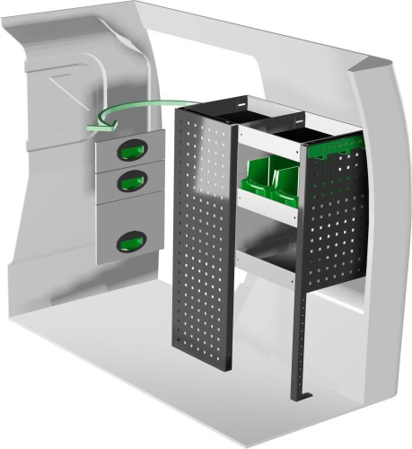 Prawa zabudowa serwisowa System Edström F40321 do Fiorino