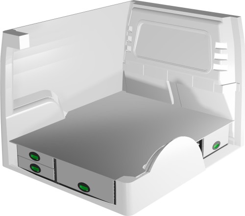Podniesiona podłoga F42216 do Ford Connect L1 24-, Caddy 5 L1 21-