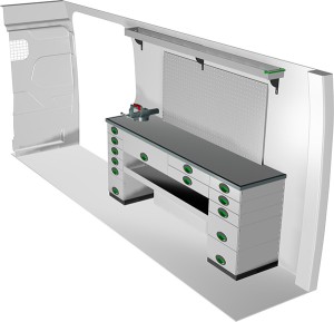 Zabudowa serwisowa F45705 prawa do Ford Transit FWD L4H2 14-