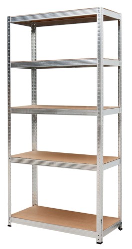 AWTOOLS REGAŁ 5 PÓŁEK 180x90x40 NOŚNOŚĆ 175kg / 3,3mm - WCISKANY SZYBKI MONTAŻ