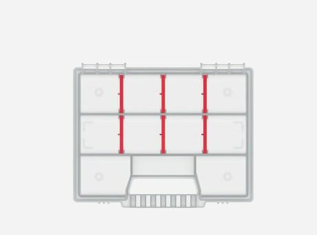 KISTENBERG ORGANIZER NARZĘDZIOWY NORT 20 195 x 155 x 35